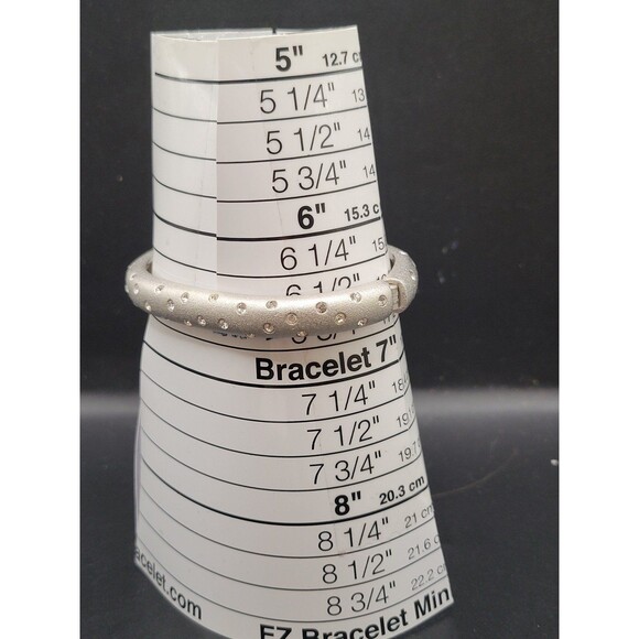 Vintage Swarovski Jewelers Collection Silver tone Clamp Bangle and Earring set - Picture 10 of 10